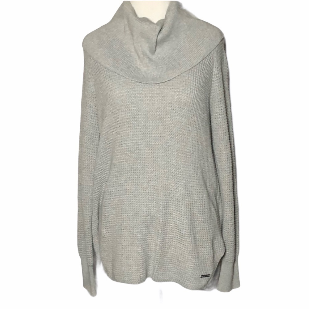 Michael Kors Gray Cowl Neck Long Sleeve Sz S